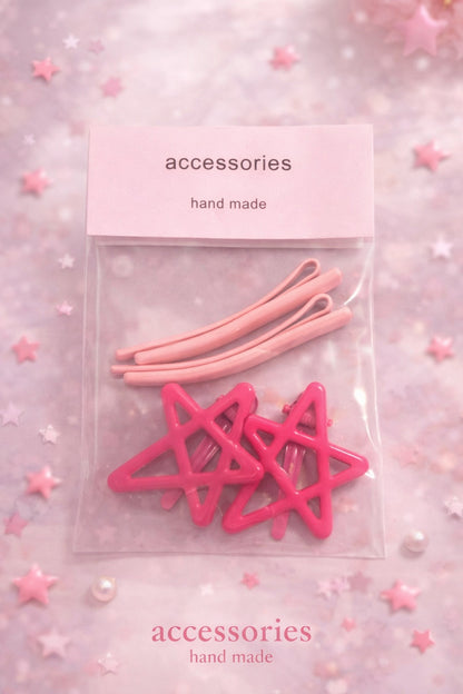 Y2K Star Clip Set